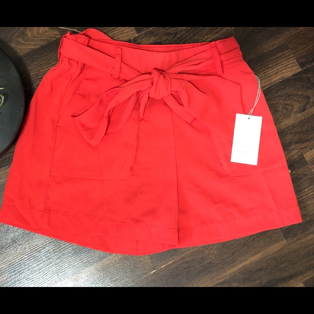 Mid-rise tie waist shorts - A New Day